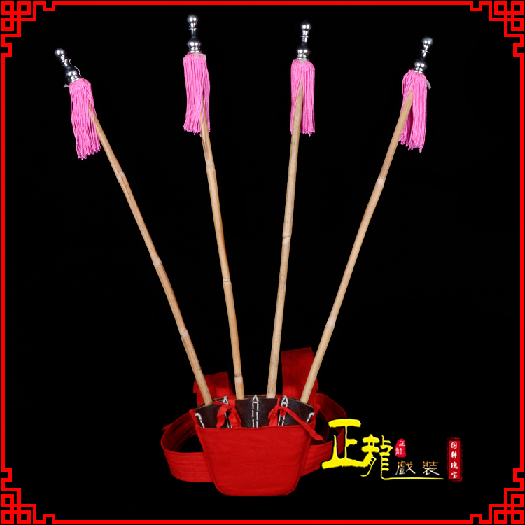 寿光戏装戏曲用品靠旗男女大靠 靠板 正宗牛皮旗杆旗架