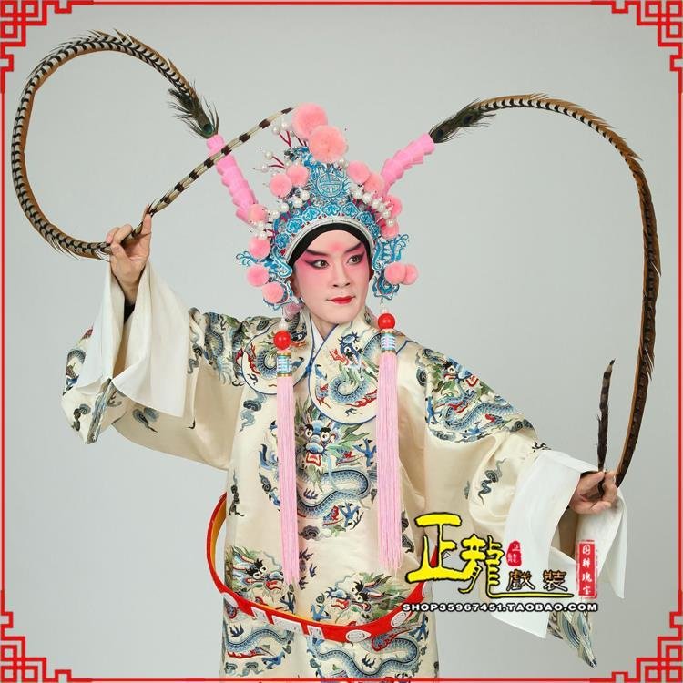 寿光京剧戏曲道具用品舞台演出精品羽毛雉鸡毛 翎子