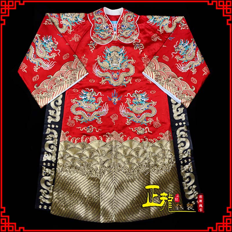 寿光皇帝蟒袍全金八宝团龙蟒